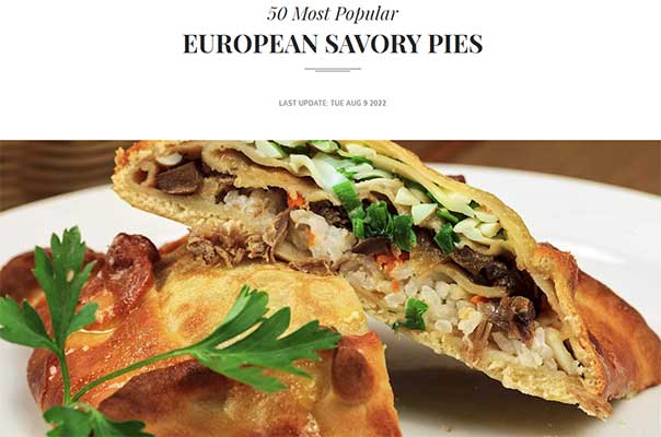 Русские пироги в мире. Рейтинг пирогов в Европе